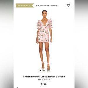 Chrishelle Mini Dress in Pink & Green
MAJORELLE
